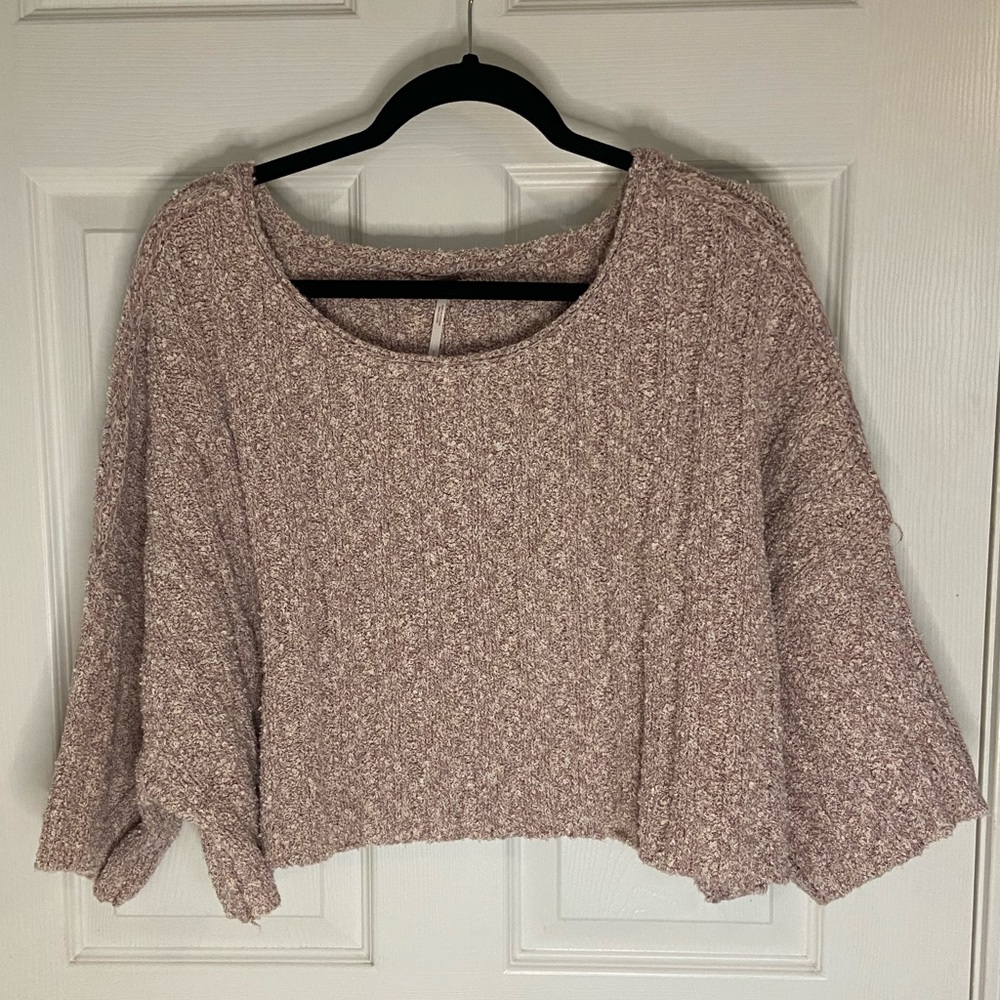 Free People Oversized Cropped Sweater